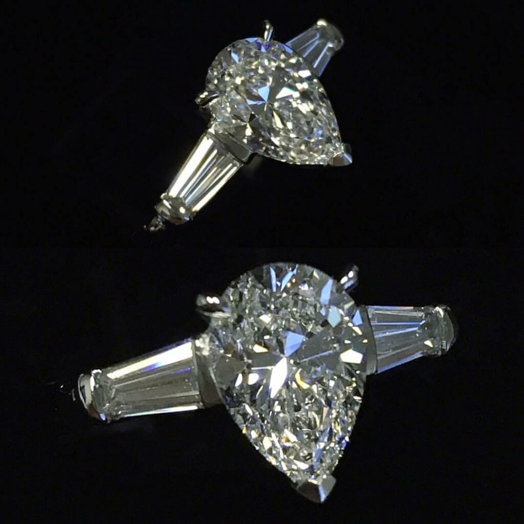 pear shaped diamond trilogy