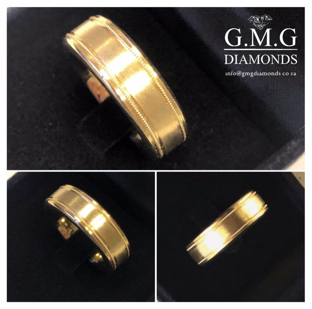 yellow gold mens ring