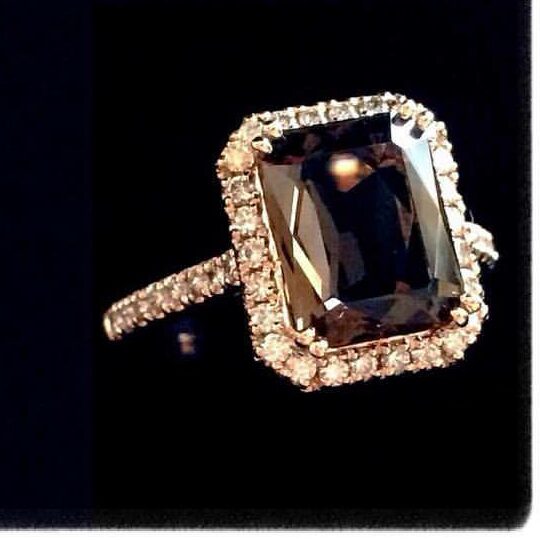 brown gemstone ring