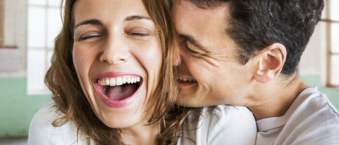 beauiful jubilant couple
